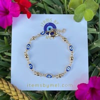 Kids Evil Eye Bracelet - (Blue)