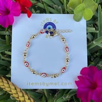 Kids Evil Eye Bracelet - (Red)