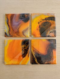 Image 1 of Orange & Purple Coasters