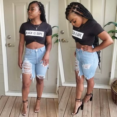 Image of Cuttin’ Up Denim Shorts
