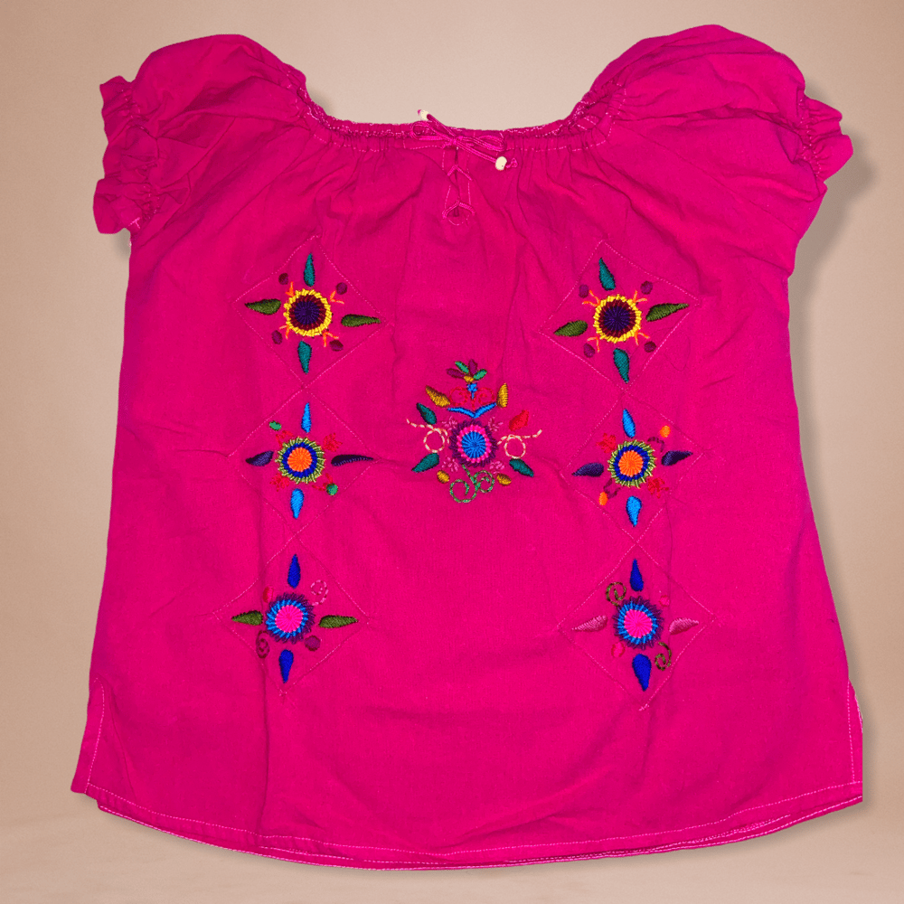 Floral Embroidered Blouse- S
