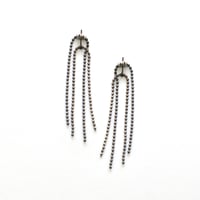 Image 4 of SIMPLE SILVER front+back earrings