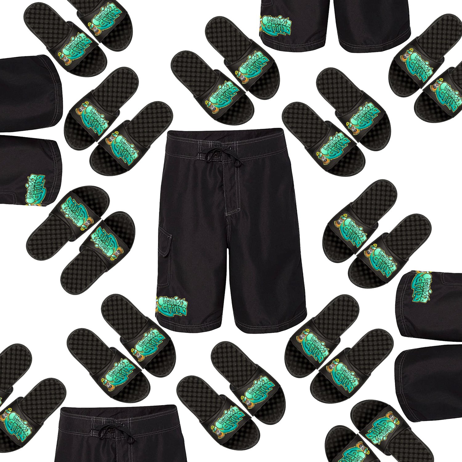 Image of OG Board-shorts & Slides