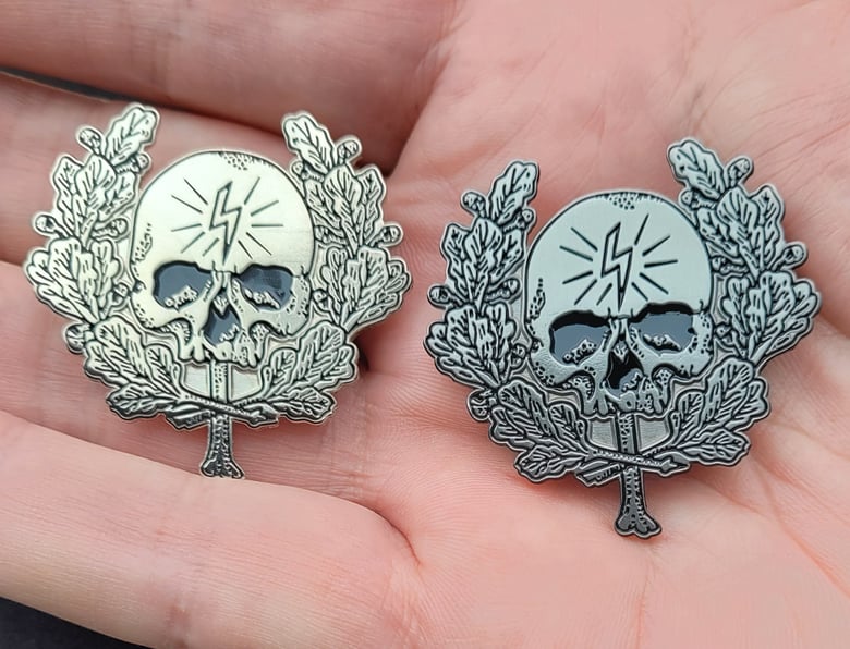 Image of Deathcult (VI) Limited edition shaped enamel pin 