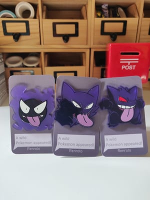 Image of [PREORDER] Purple Acrylic Pokemon pins