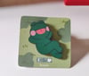 Mi the Frog Wooden Pin
