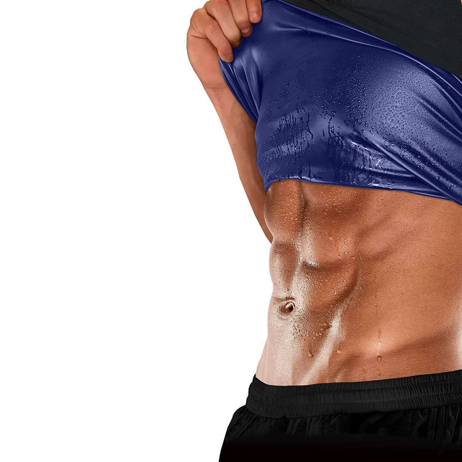 Sweat Shaper Men's Premium Workout Tank Top Slimming Polymer Sauna Vest