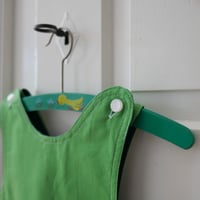 Image 3 of Reversible Children Pocket Pinafore - green