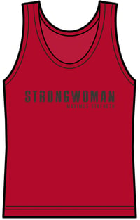 Strongwoman, Fire Red vest top