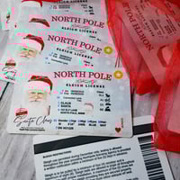 Image 2 of Black and White Santa License