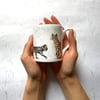 Bone China Cat Mug