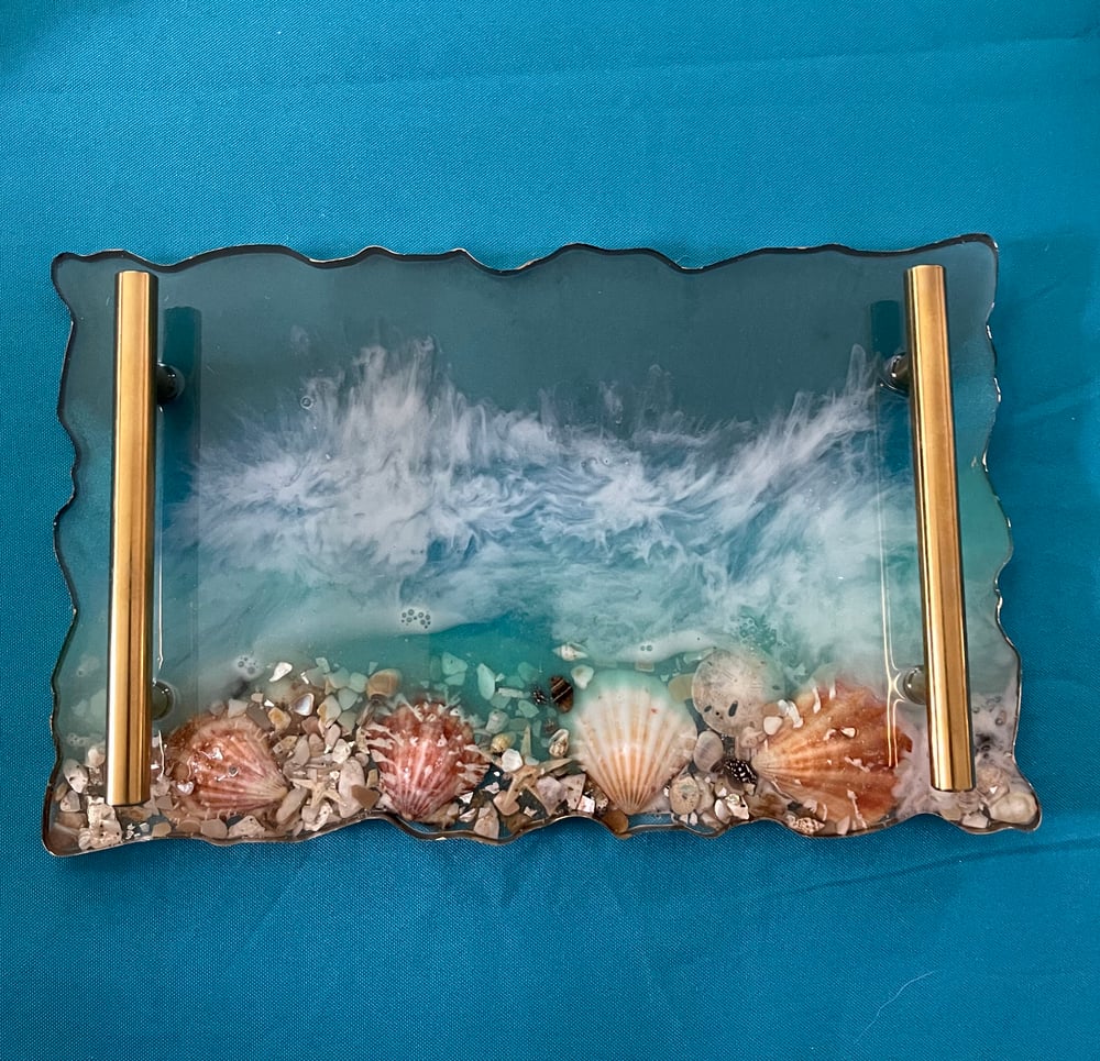 Image of Epoxy Resin Seashell Tray