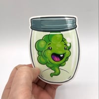 Image 2 of Fart in a jar transparent sticker