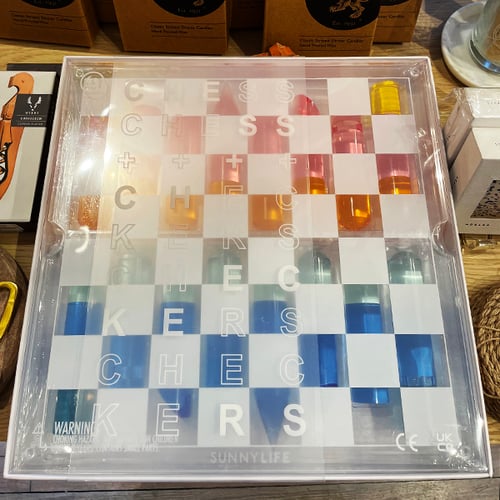 Image of Lucite Chess & Checkers