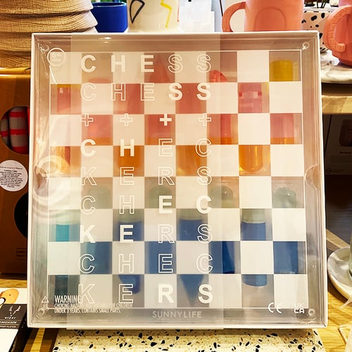 Image of Lucite Chess & Checkers