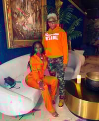 Image 1 of Orange HU$TLER Hoodie 