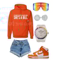 Image 4 of Orange HU$TLER Hoodie 