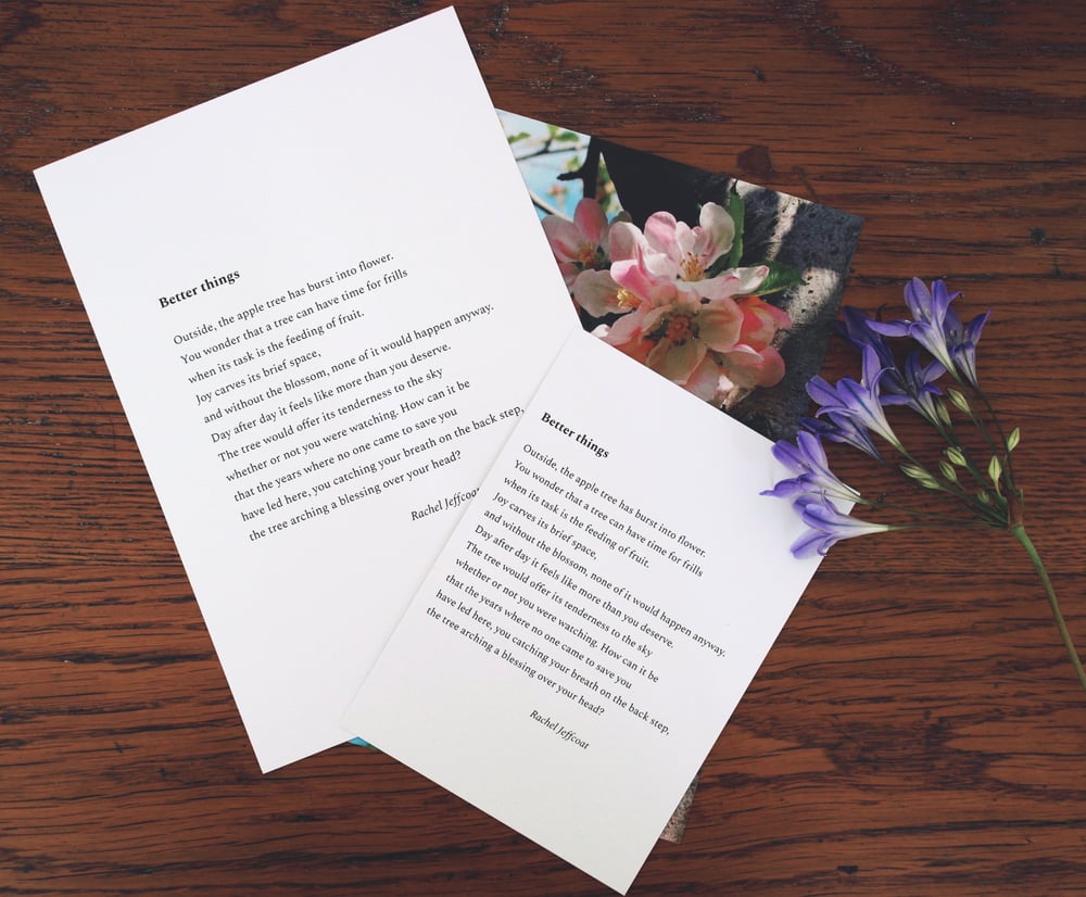 Image of Better Things - Double Sided Poem Print