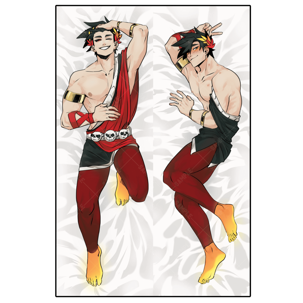 Image of Zagreus Body Pillow Cover - RESTOCK INTEREST CHECK IN DESCRIPTION