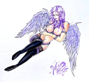Image of Limited Edition "Shibari Angel" Holographic Print