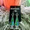 "Dreamcicle" Hand painted Earrings