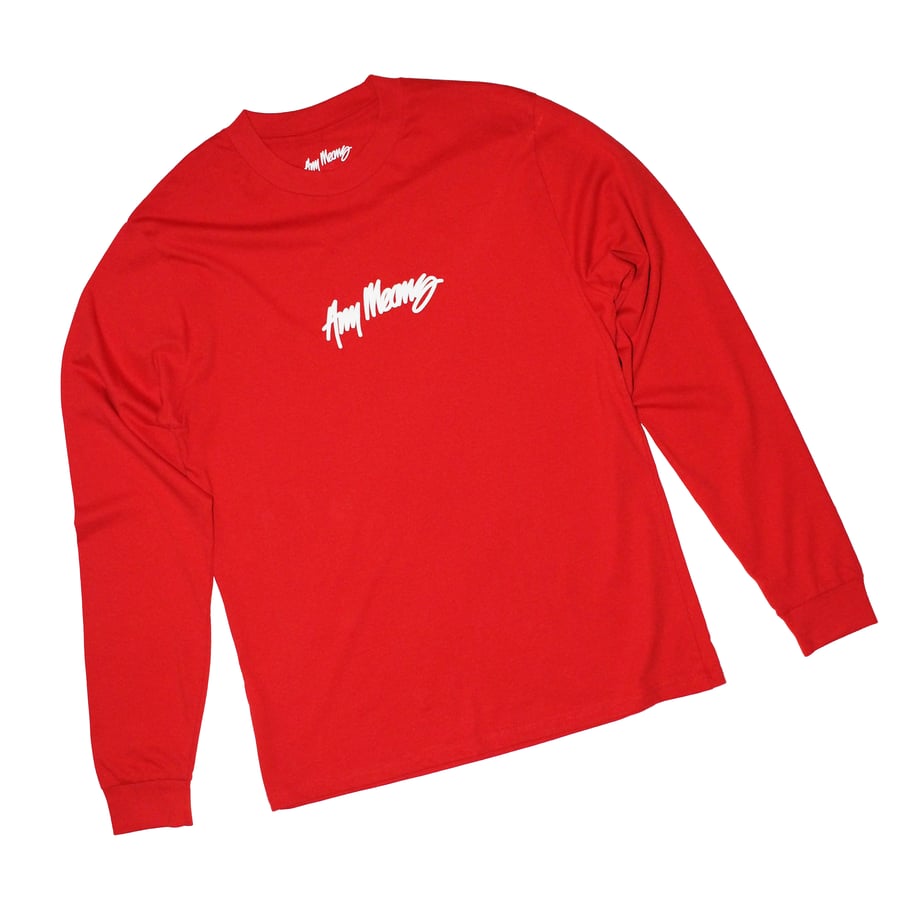 Image of Signature Longsleeve Tee in Red