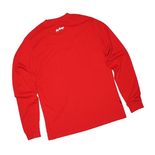 Image of Signature Longsleeve Tee in Red