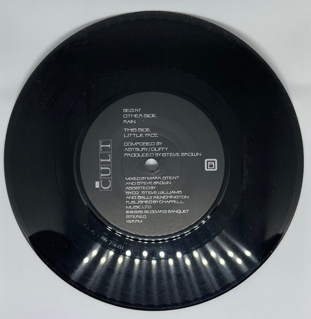 The Cult - Rain/Little Face 1985 7” 45rpm