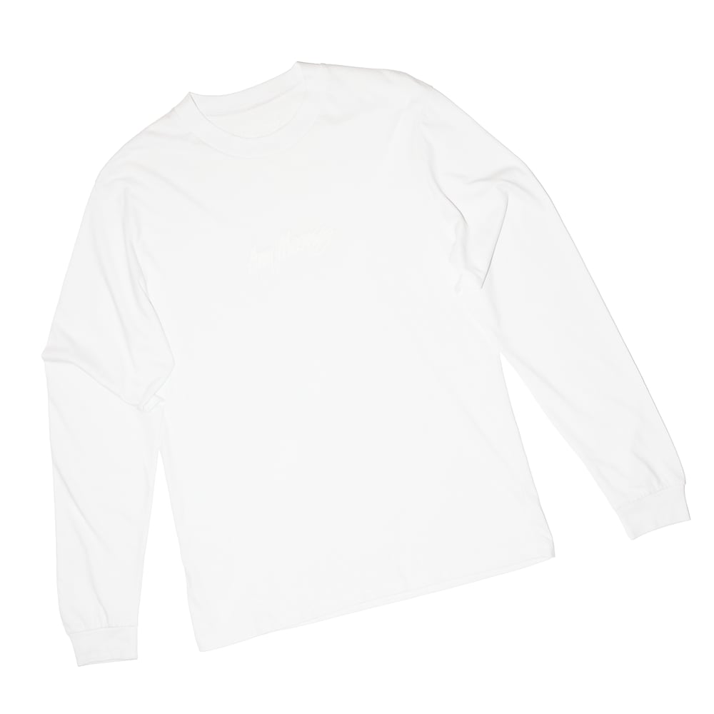Image of Signature Longsleeve Tee in White