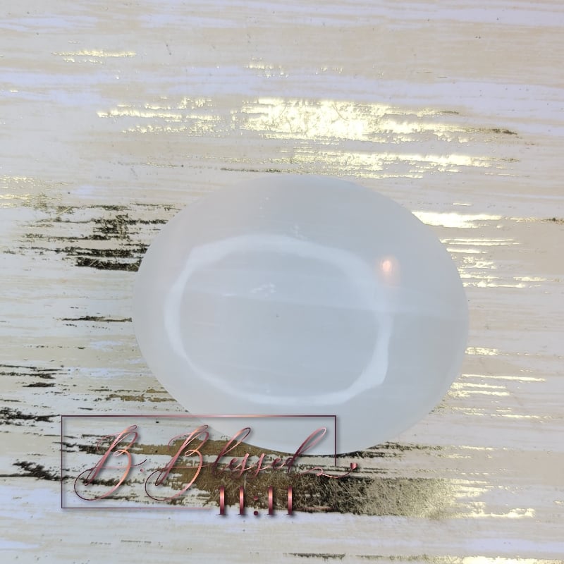 Image of Selenite (Satin Spar) Palm Stone 