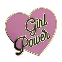 GIRL POWER HEART PIN