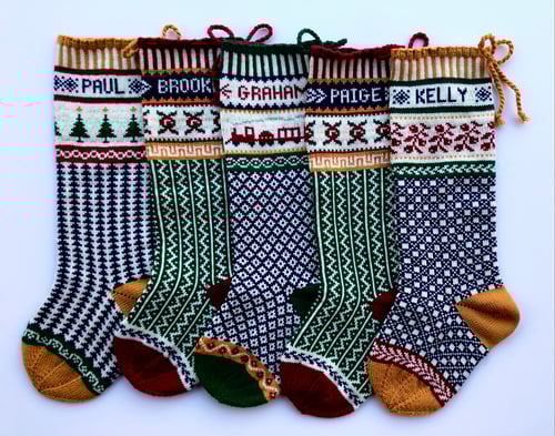 Image of Train Christmas Stocking