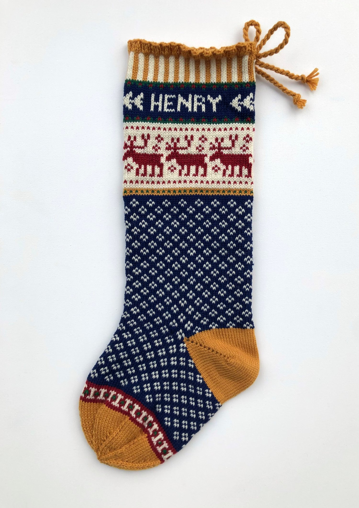 Image of Reindeer Christmas Stocking