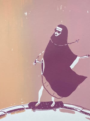 Image of 'Nun Having Fun' Print (Sunburst)