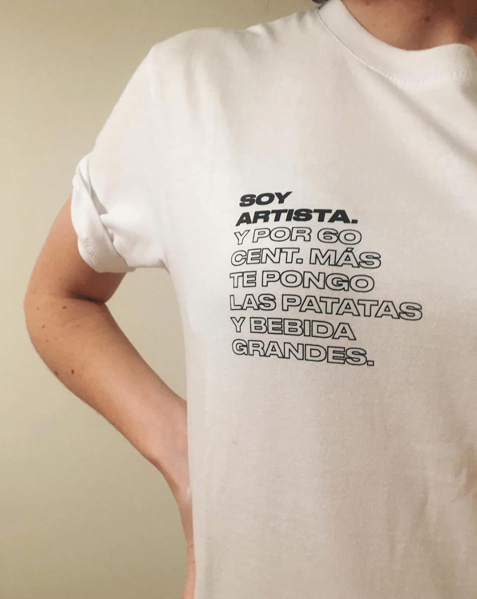 Image of Soy artista (camiseta - vintage white)
