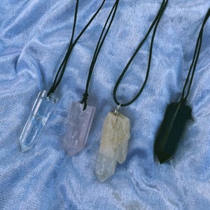 Image of Master Healer Crystal point necklace - Clear Quartz