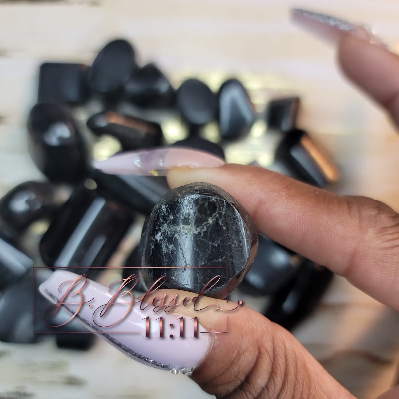 Image of Black Tourmaline Tumble Stone