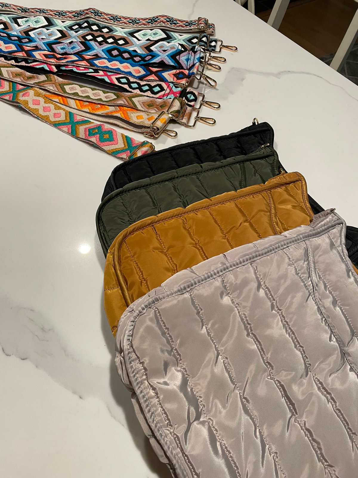 Image of Puffer Crossbody w/ Strap - Large 2 Colors 