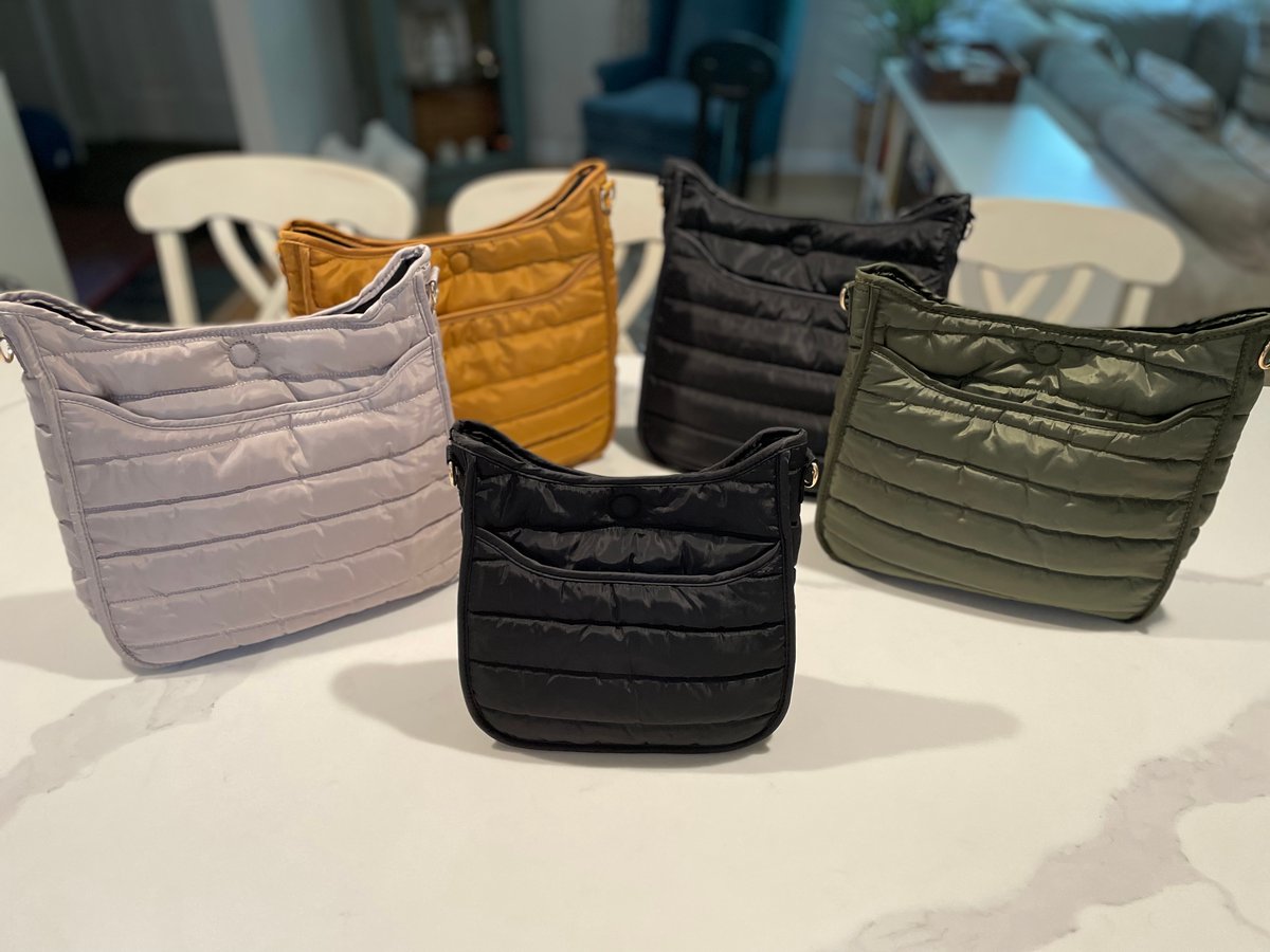 Image of Puffer Crossbody w/ Strap - Large 2 Colors 