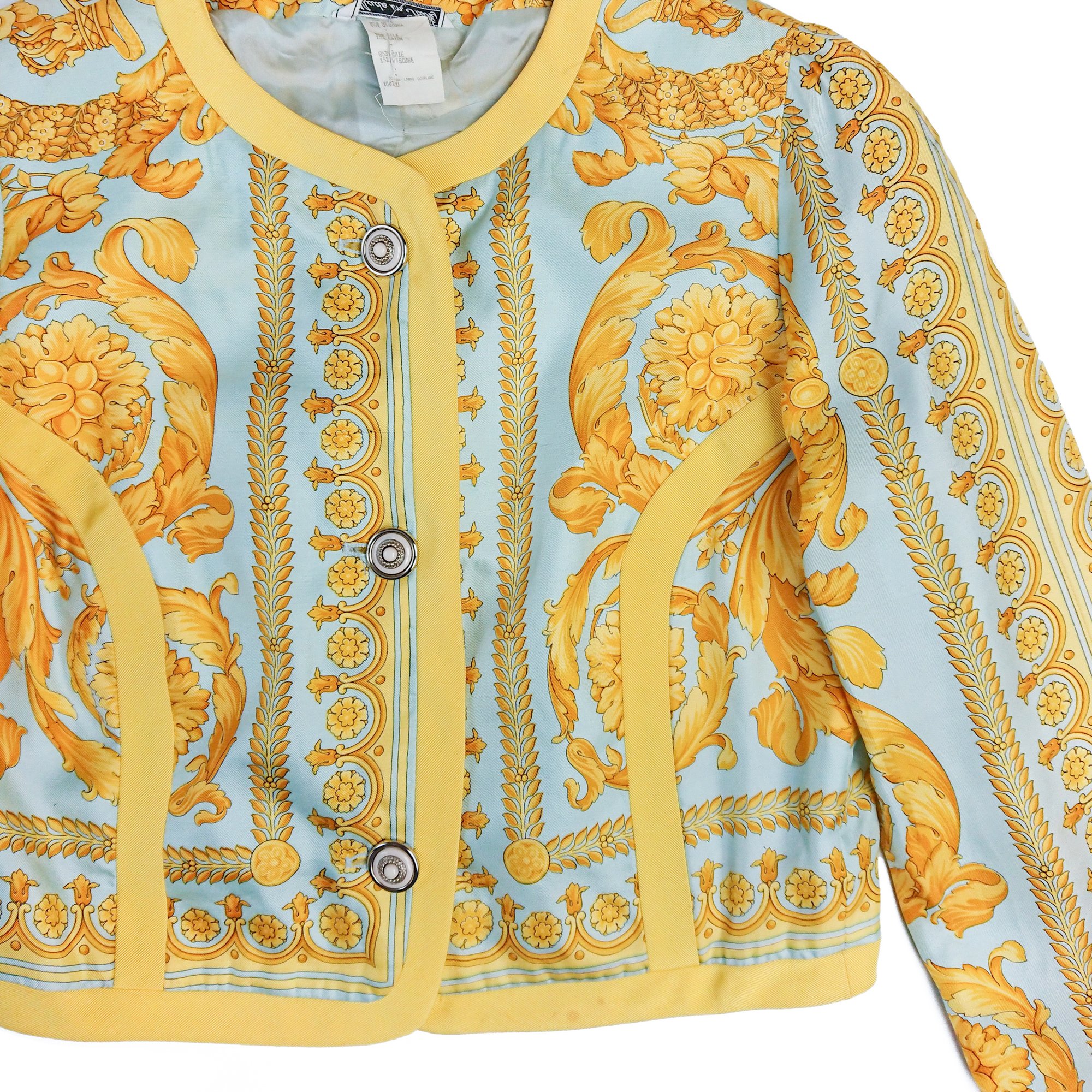 Image of 1992 Gianni Versace 'Instante' Silk Baroque Jacket