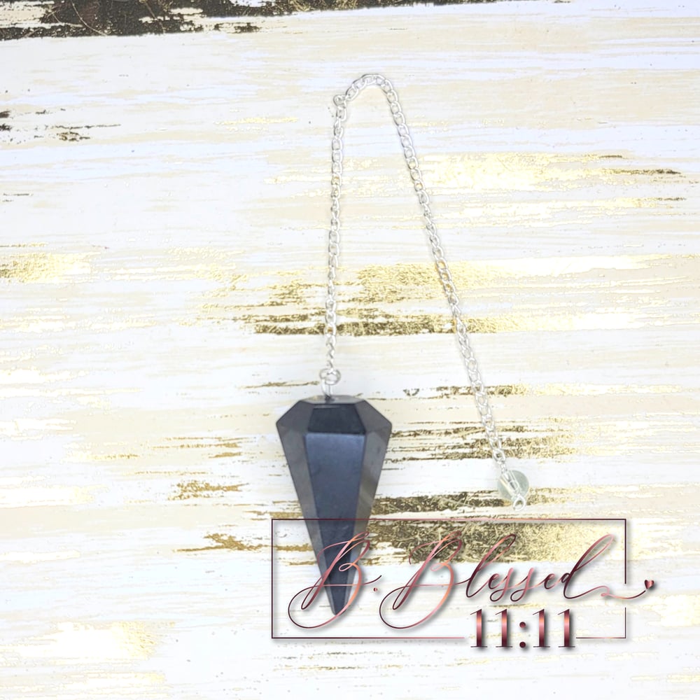 Image of Black Tourmaline Pendulum