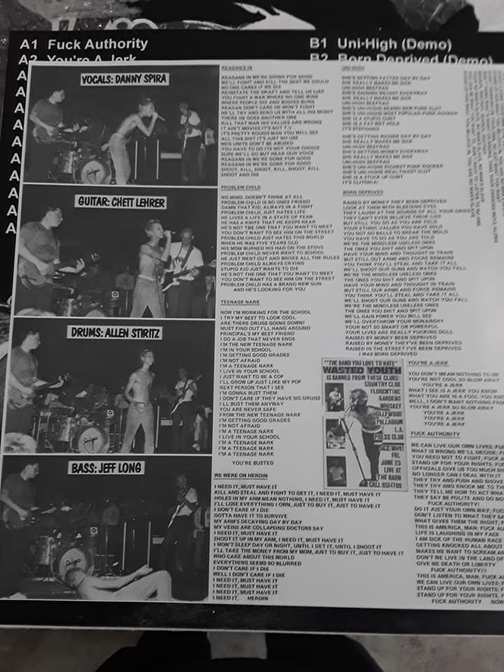 Image of Wasted Youth - "Reagan's In + Demos & Outtakes" Lp