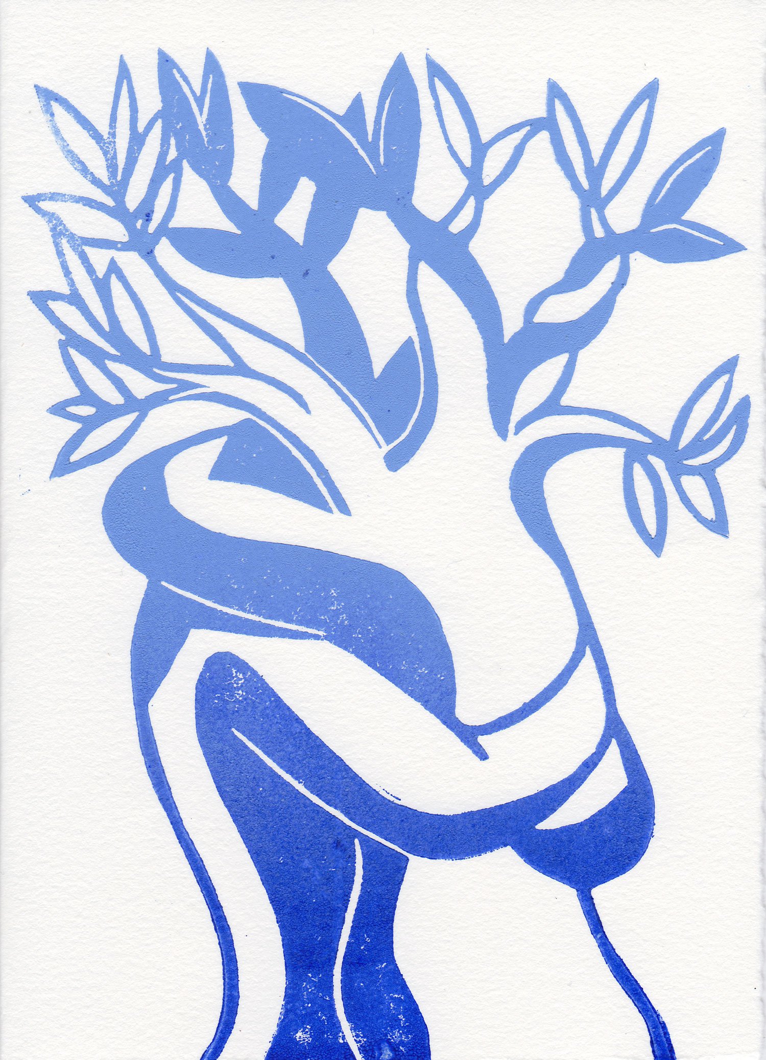 Tree Huggers Handprinted Card