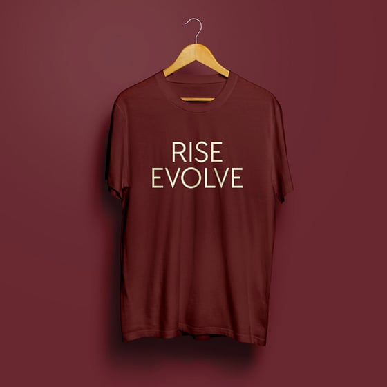 Image of Rise Evolve t-shirt (Maroon)