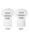 Custom  adult T-shirt for front and back