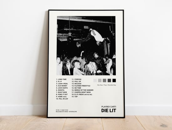 Playboi Carti - Die Lit Album Cover Poster | Architeg Prints