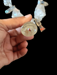 Image 4 of Clear Santa Muerte Necklace 