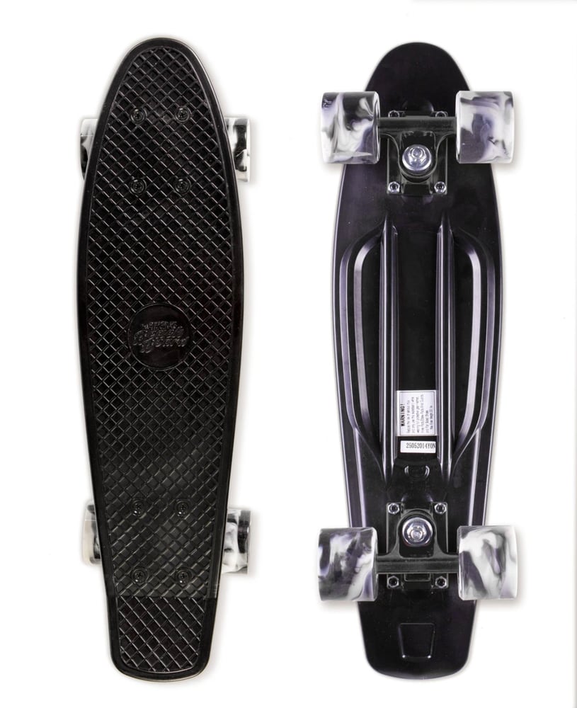 Image of Street Surfing Plastic Cruiser Skateboard - Black Marble