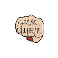 Image 1 of FIGHT LIKE A GIRL PIN