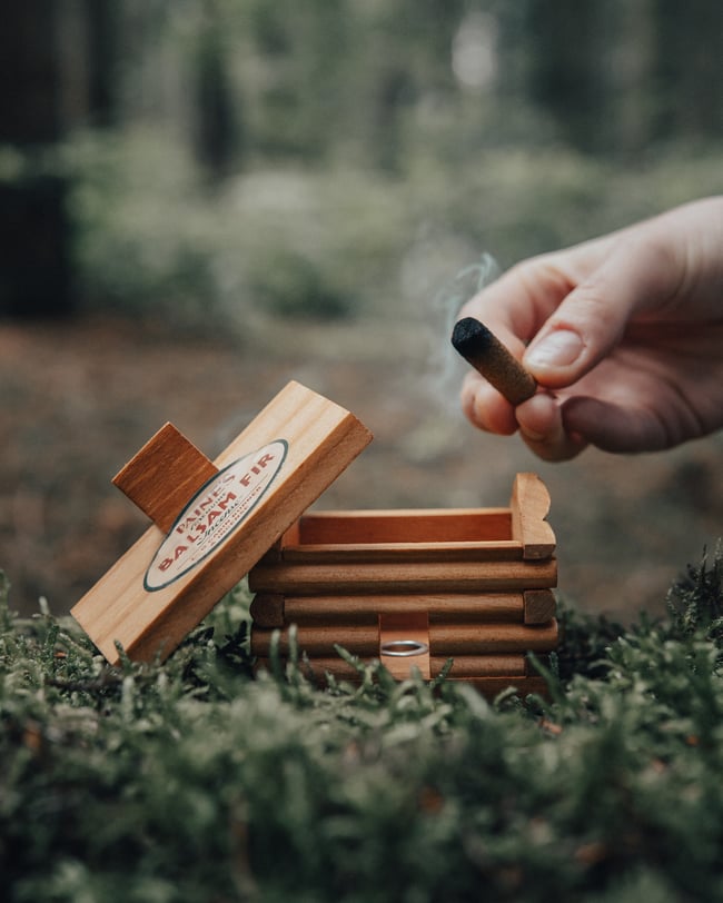 Paine's Log Cabin Burner